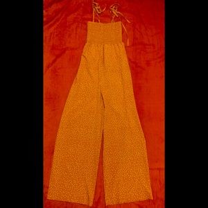 Orange Polka Dot Jumpsuit
